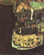 Egon Schiele City on the Blue River II (mk12) oil painting on canvas